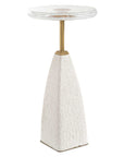 Sora - Glass Drink Table - White