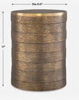 Odin - Antique Brass Accent Table - Bronze