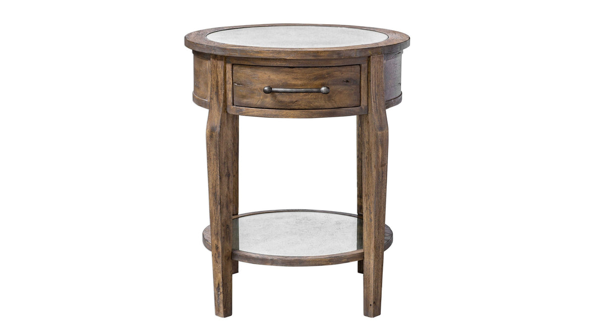 Raelynn - Wood Lamp Table - Light Brown
