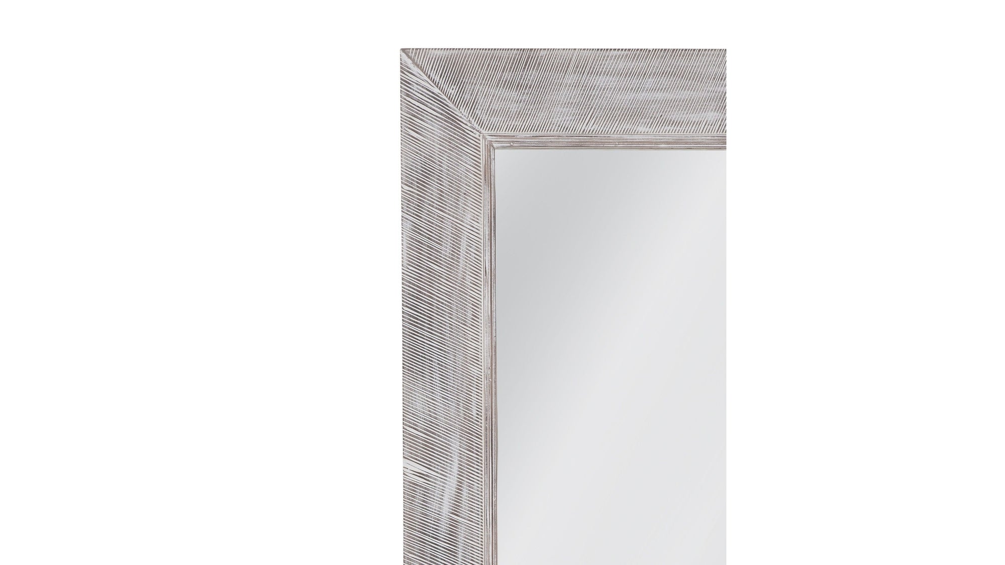 Baker - Floor Mirror - White Wash