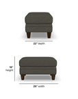 Lottie - Fabric Ottoman