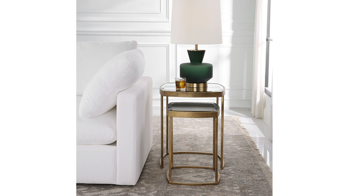 Vista - Nesting Tables Set of 2 - Gold