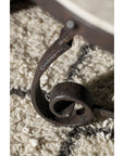 Hill Country - Luckenbach Metal And Stone End Table - Light Brown / Black