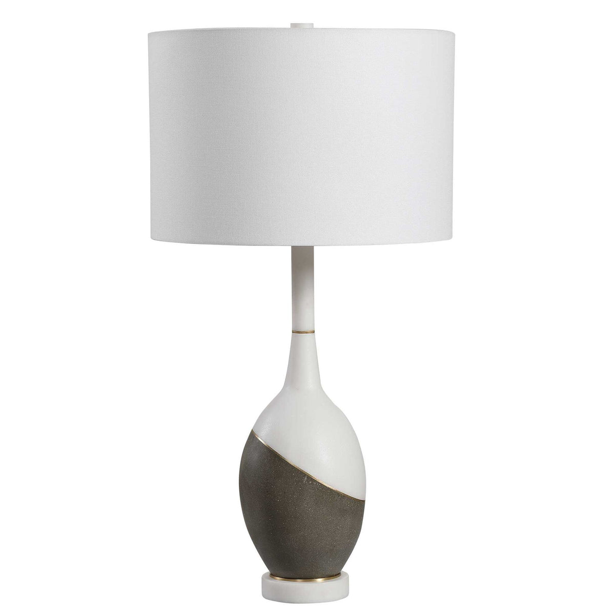 Tanali - Modern Table Lamp - White &amp; Gray