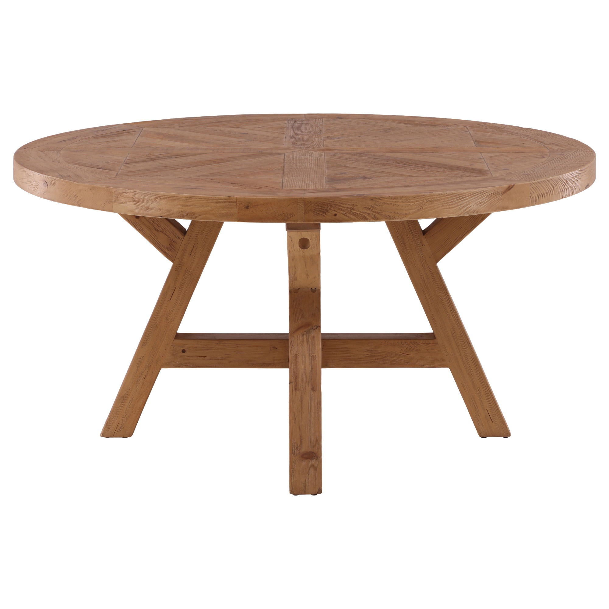 Ella - Round Dining Table - Light Brown
