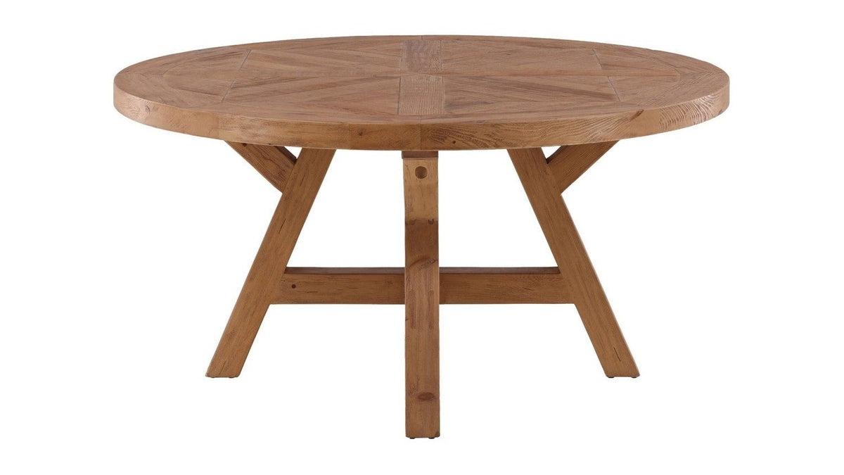 Ella - Round Dining Table - Light Brown