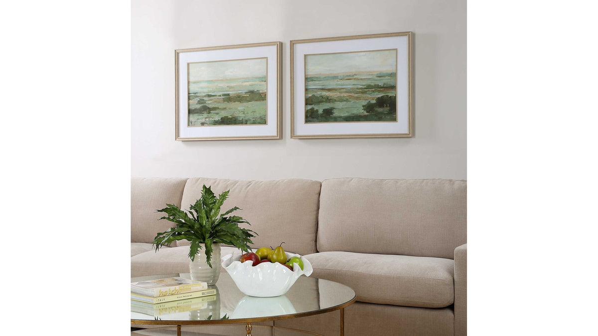 Warm - Valley Framed Prints (Set of 2) - Light Brown