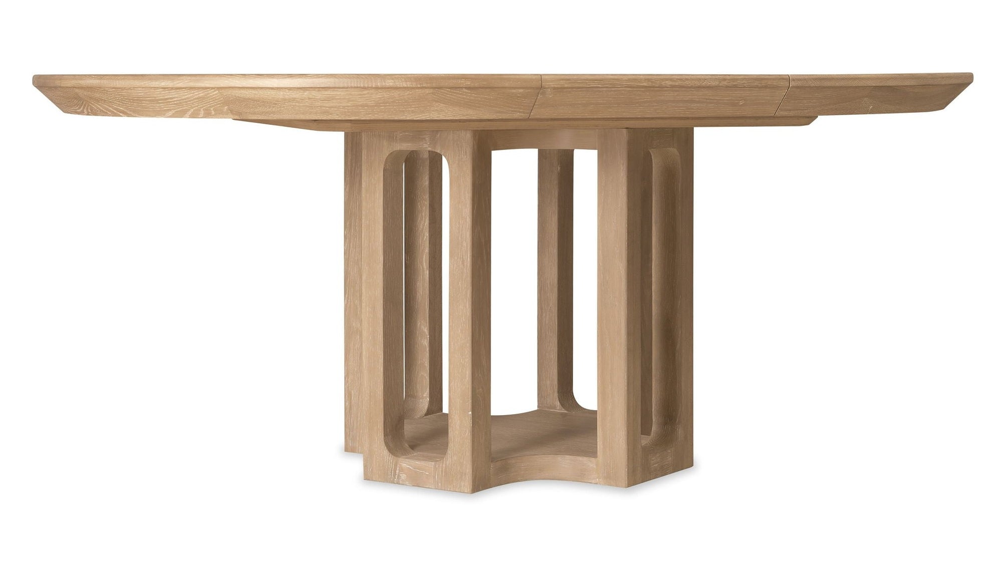 Banyon Bay - Round Dining Table With One 18" Leaf - Light Brown