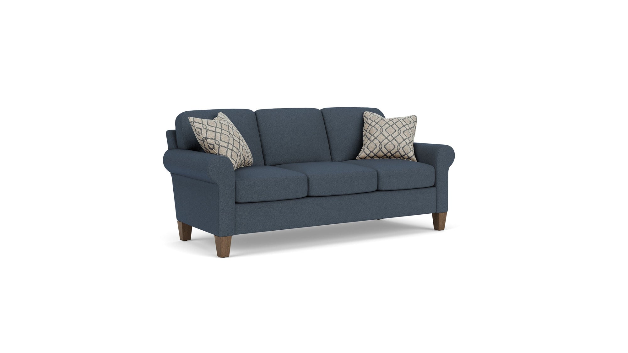 Moxy - Fabric Sofa, Curved Sock Arms
