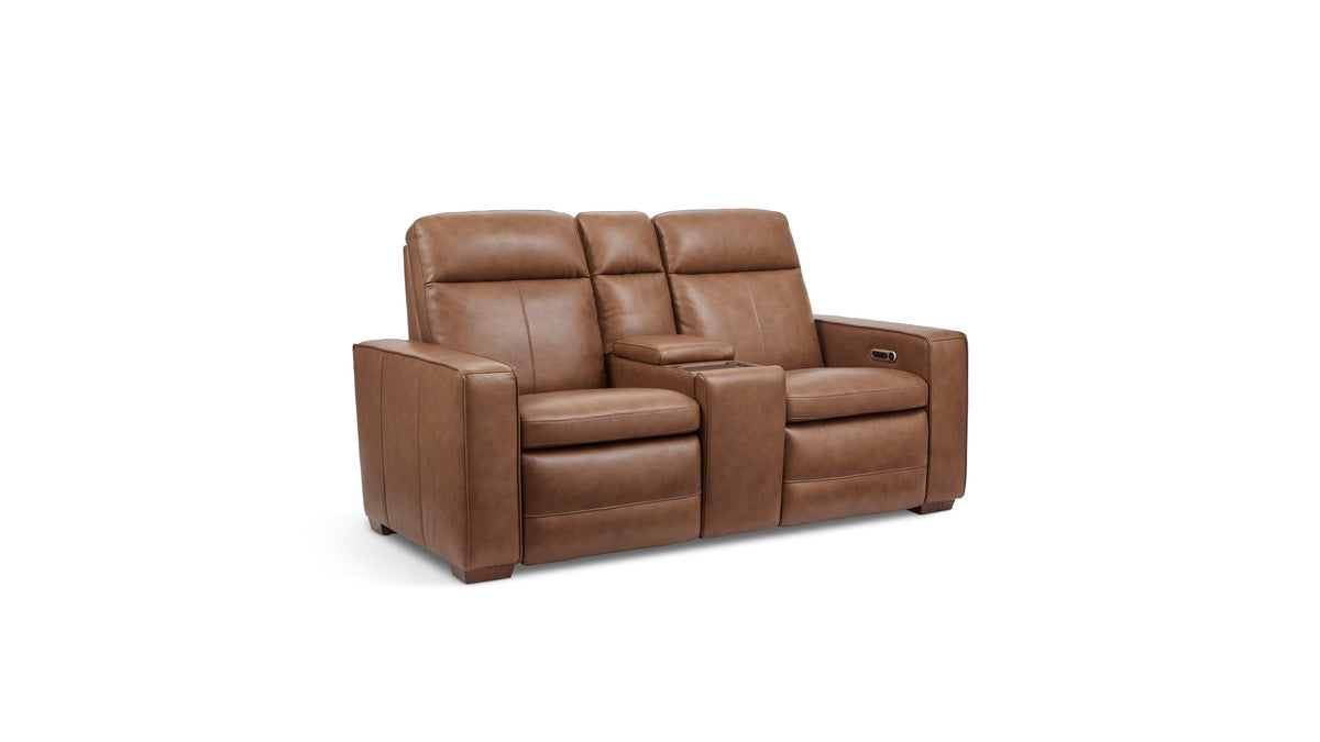 Dutch - Power Reclining Loveseat With Console, Power Headrest &amp; Lumbar