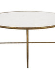 Evelyn - Coffee Table - White / Gold