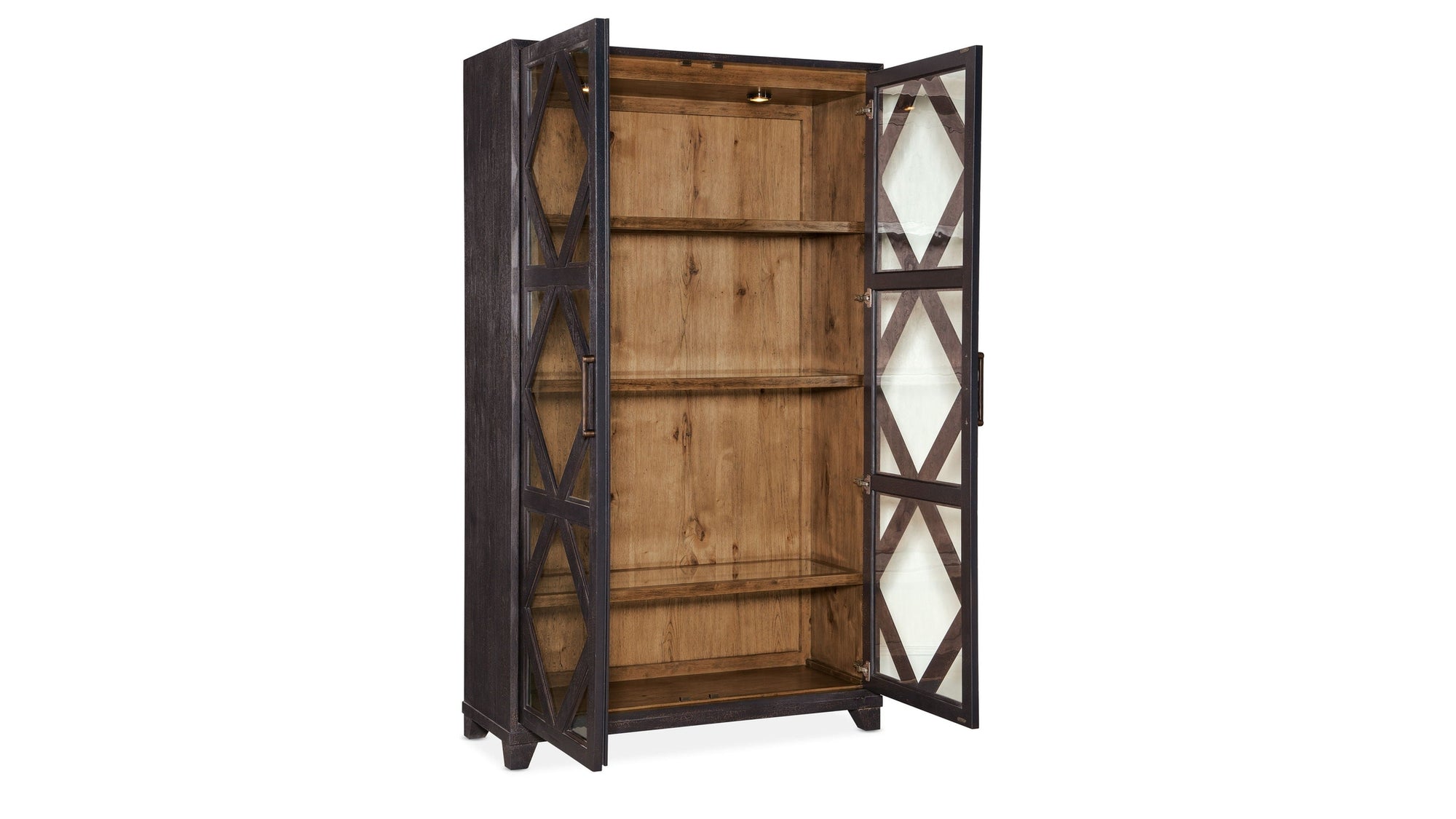 Big Sky - Display Cabinet - Black / Light Brown