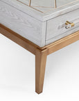 Perrine - Rectangle Cocktail Table - Silver / Gold