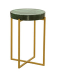 Marilee - Accent Table - Rich Green / Sleek Brushed Gold