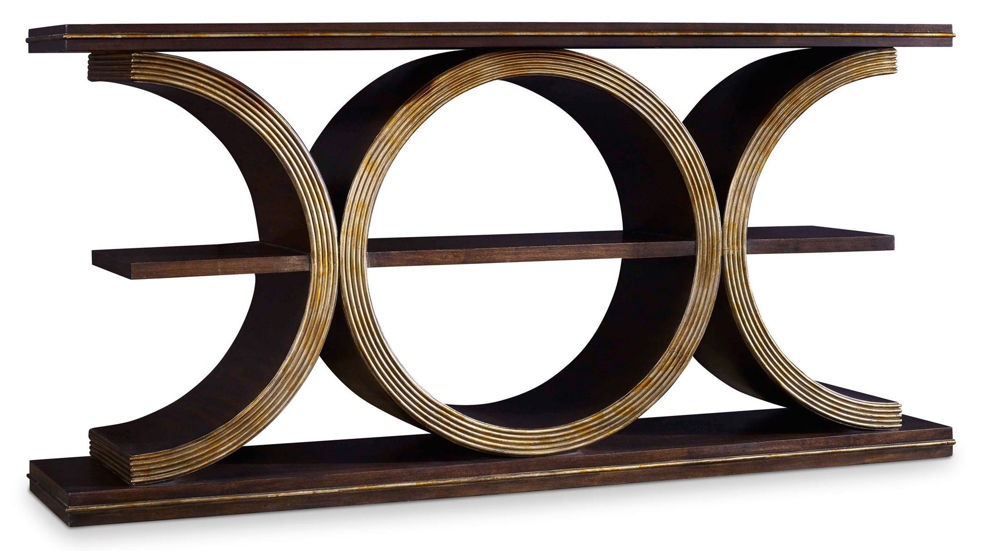 Melange - Presidio Console Table - Dark Brown