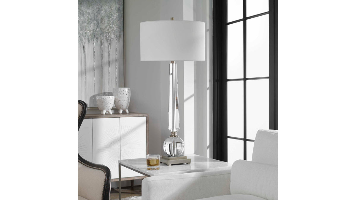 Crista - Crystal Lamp - Silver