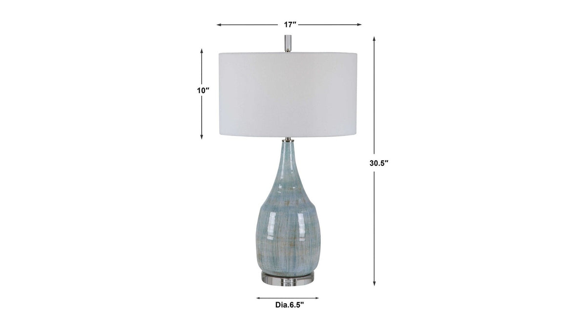 Rialta - Coastal Table Lamp - Light Blue