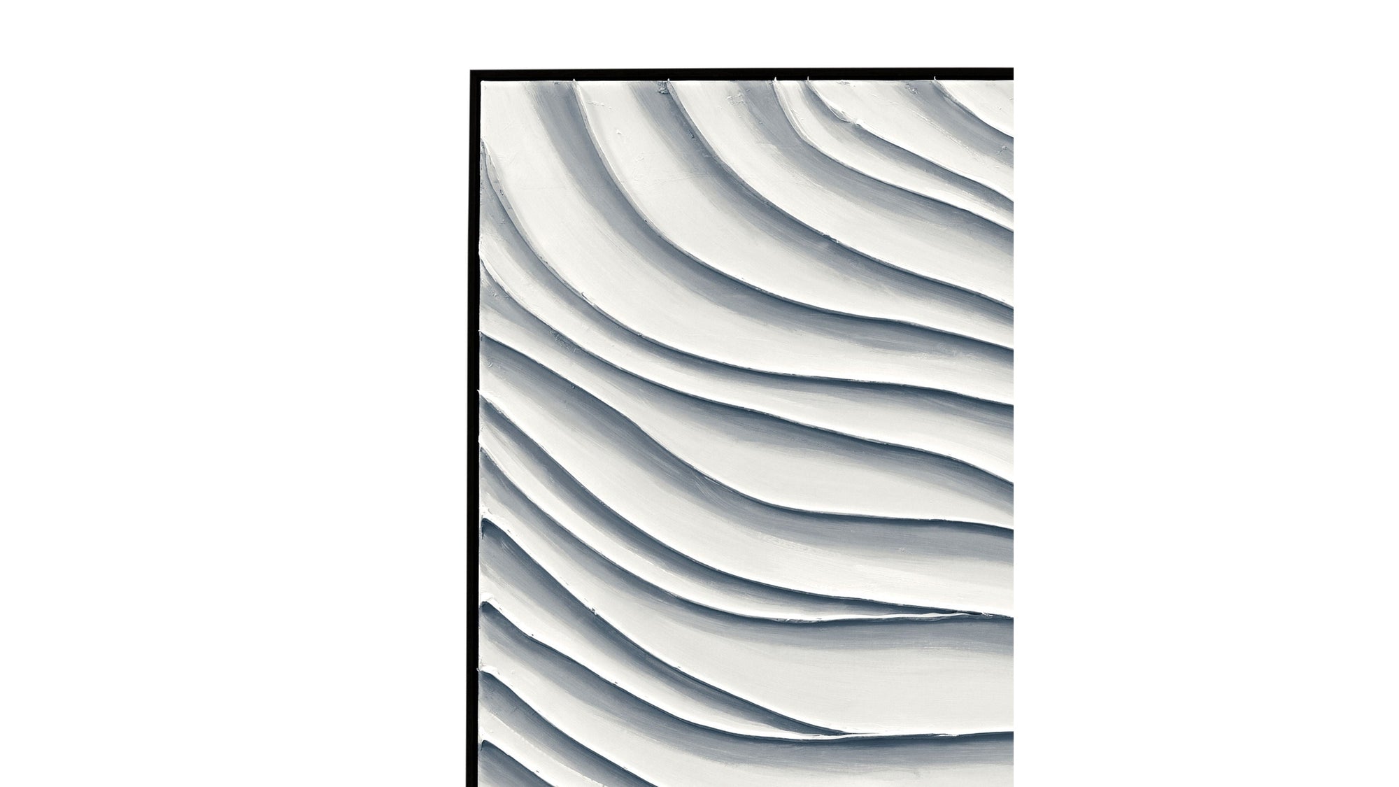 Ripples Canvas Art - White