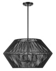 Suva - 4 Light Rope Pendant - Black