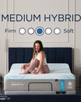 Tempur-Breeze - Tempur-ActiveBreeze Medium Hybrid Mattress - Queen