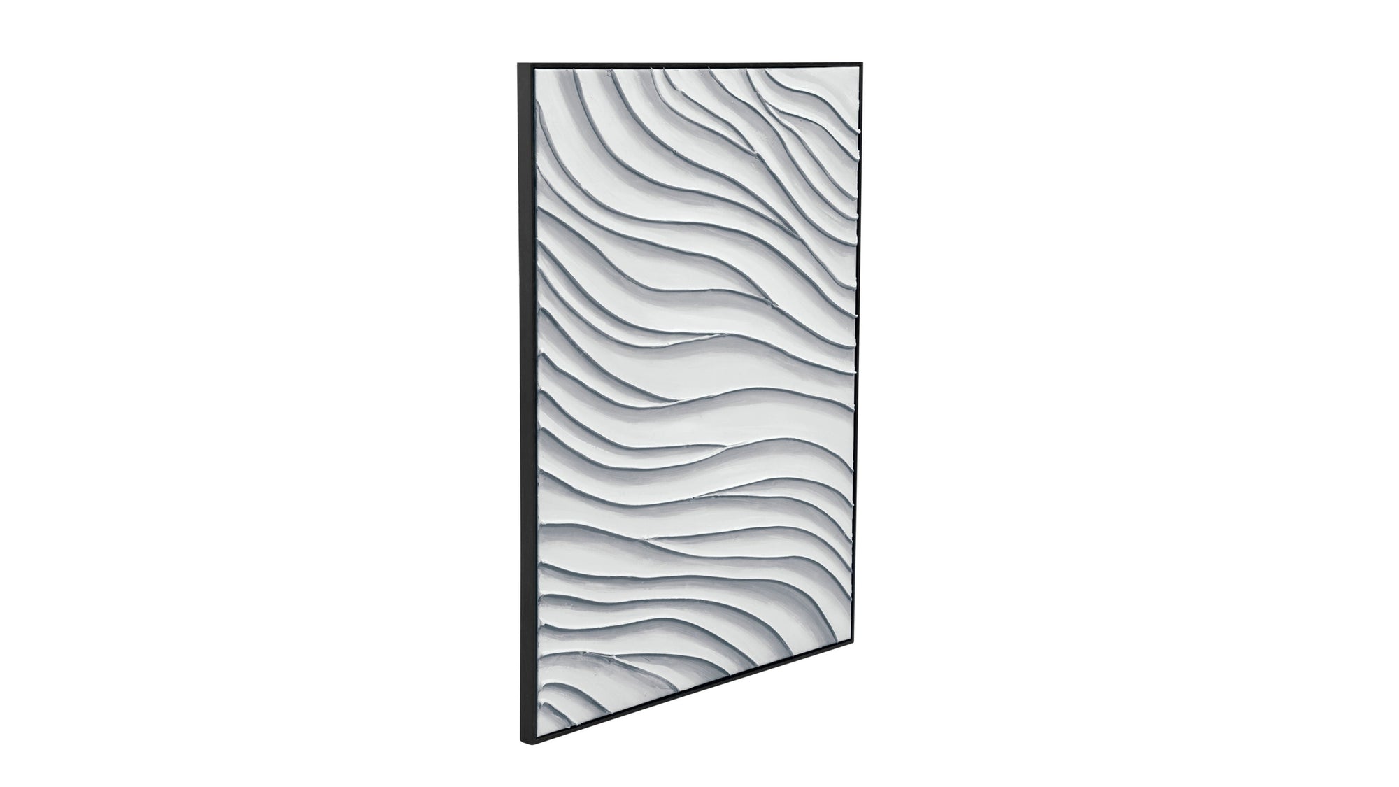 Ripples Canvas Art - White
