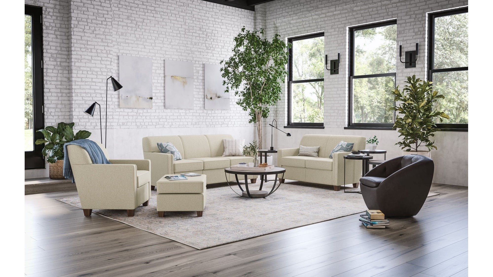 Nora - Fabric Loveseat