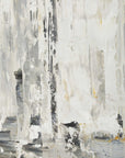 Hours In Silence - Abstract Art - Black / Brown / Gray / White / Woodtone