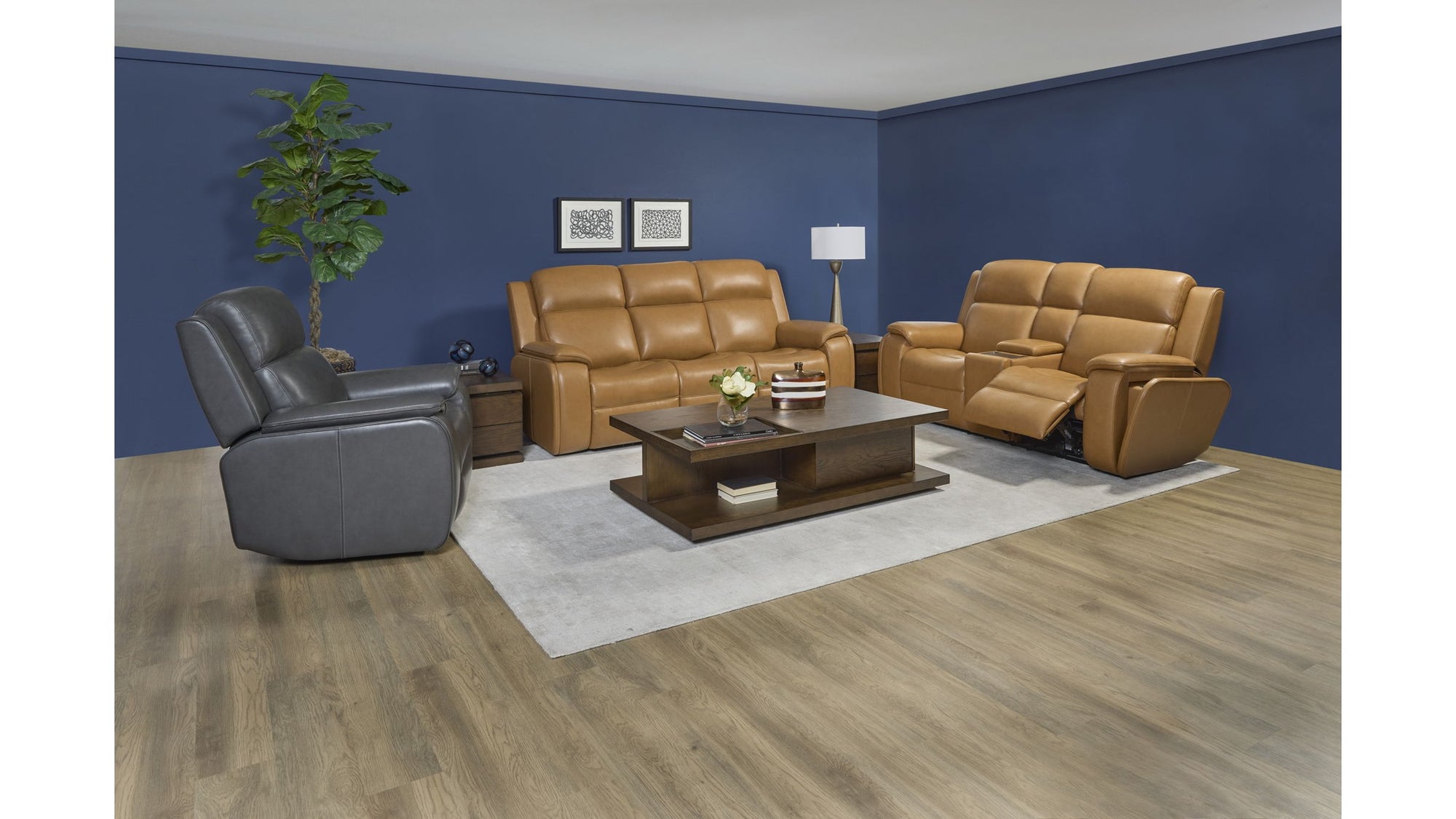 Ziggy - Power Reclining Sofa With Power Headrest, Lumbar, Heat & Massage