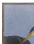 Bayou Heron I Framed Print - Blue / Black