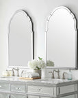 Brayden - Frameless Arched Mirror - Silver