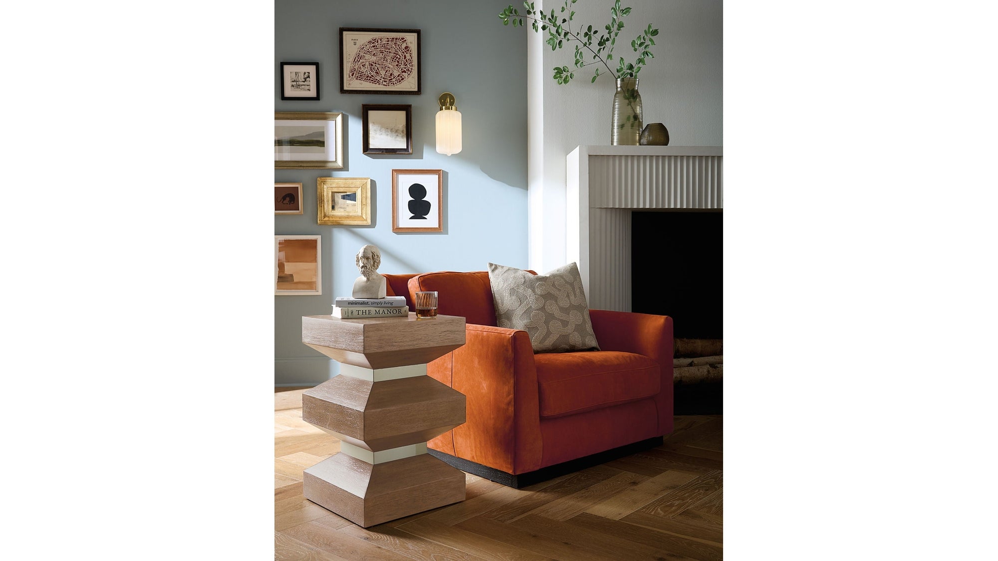 Sonnet - Square End Table - Dark Gray