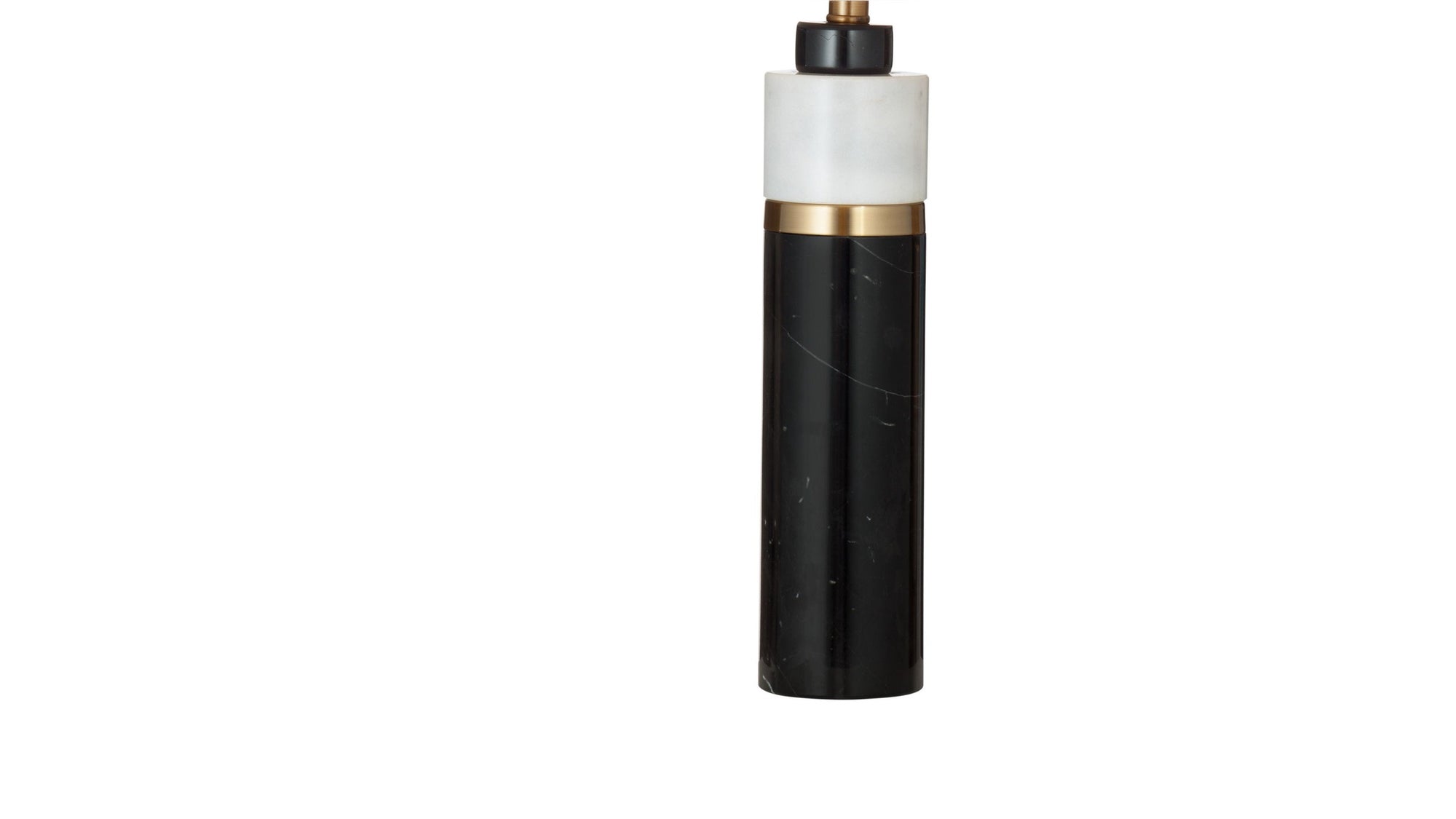Gregory - Table Lamp - Black / White / Brass