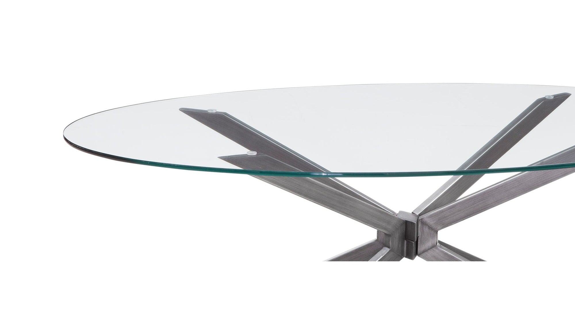 Deen - Oval Cocktail Table - Gray