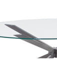 Deen - Oval Cocktail Table - Gray