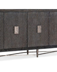 Melange - Keenan 5-Door Credenza - Dark Brown