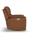 Henry - Power Swivel Gliding Recliner With Power Headrest, Lumbar, Heat & Massage