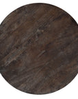 Commerce And Market - Carved Round Cocktail Table - Dark Brown