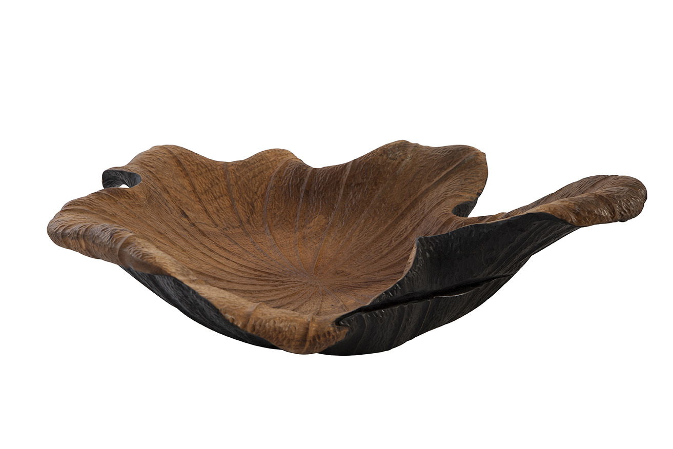 Teak Bowl - Black / Dark Brown