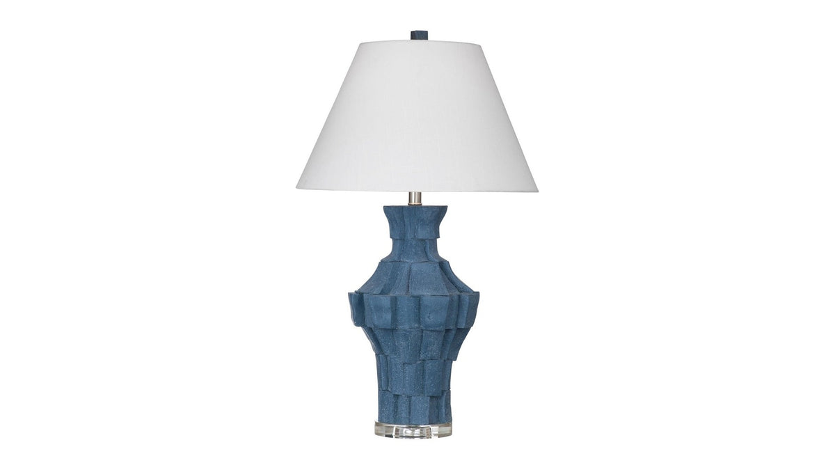 Kenora - Table Lamp - Dark Blue / White