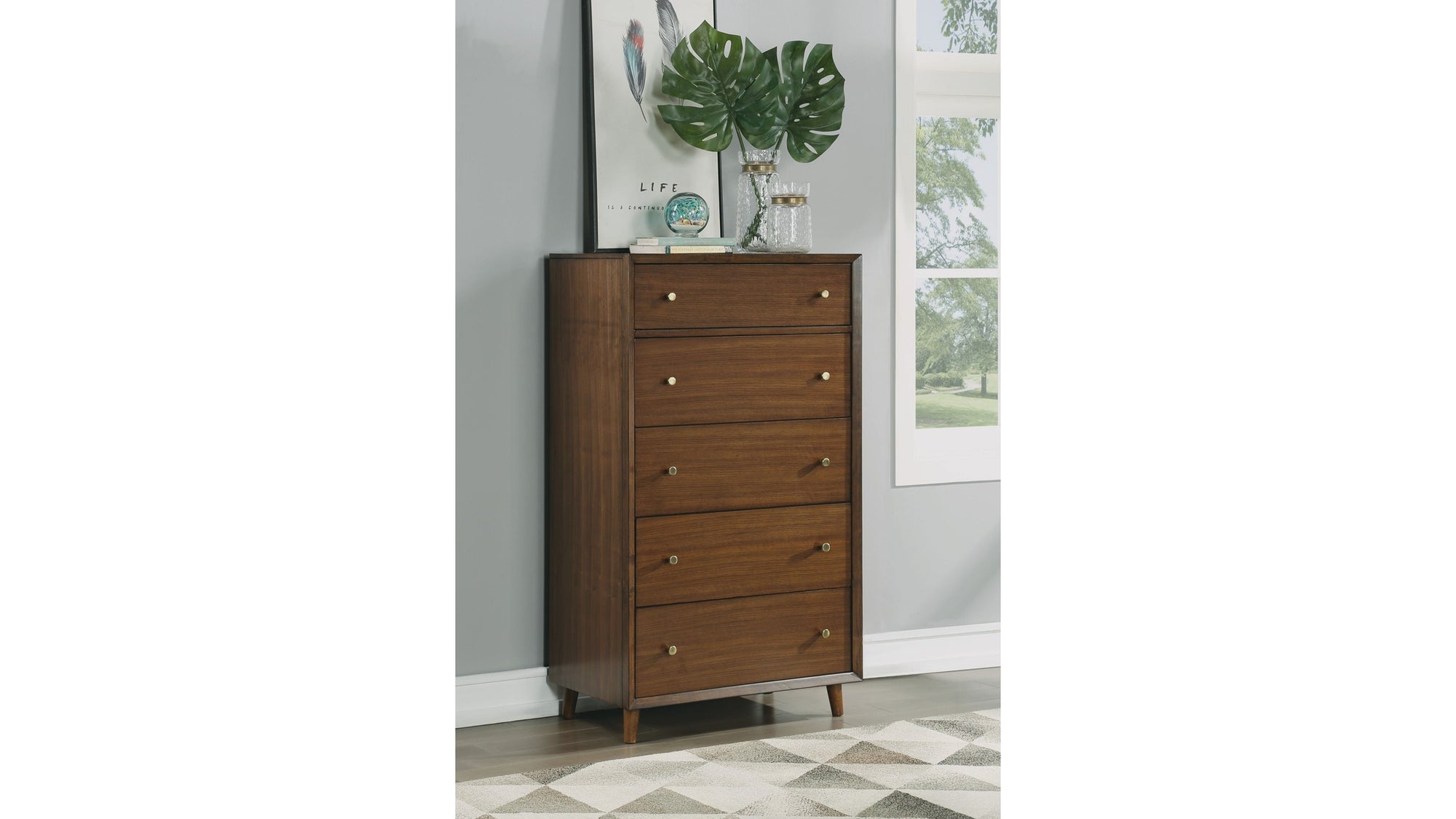 Ludwig - Drawer Chest - Dark Brown