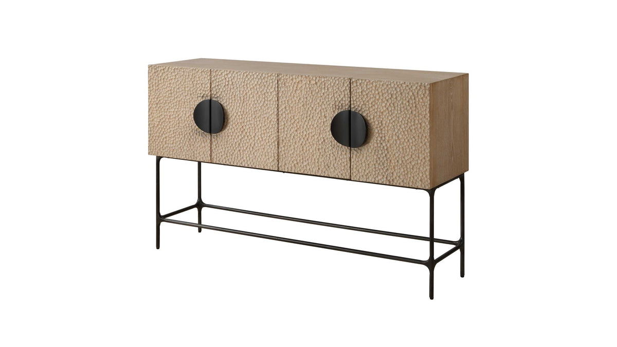 Lunar - 4 Door Elm Wood Cabinet