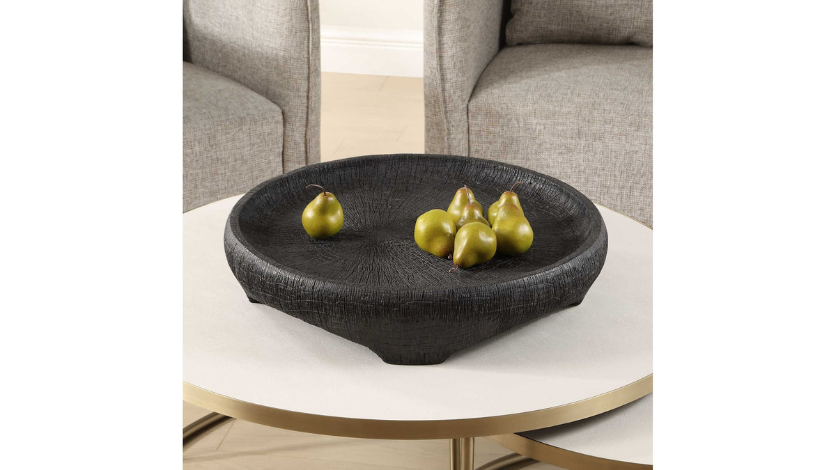 Resonance - Indoor-Outdoor Resin Bowl - Black