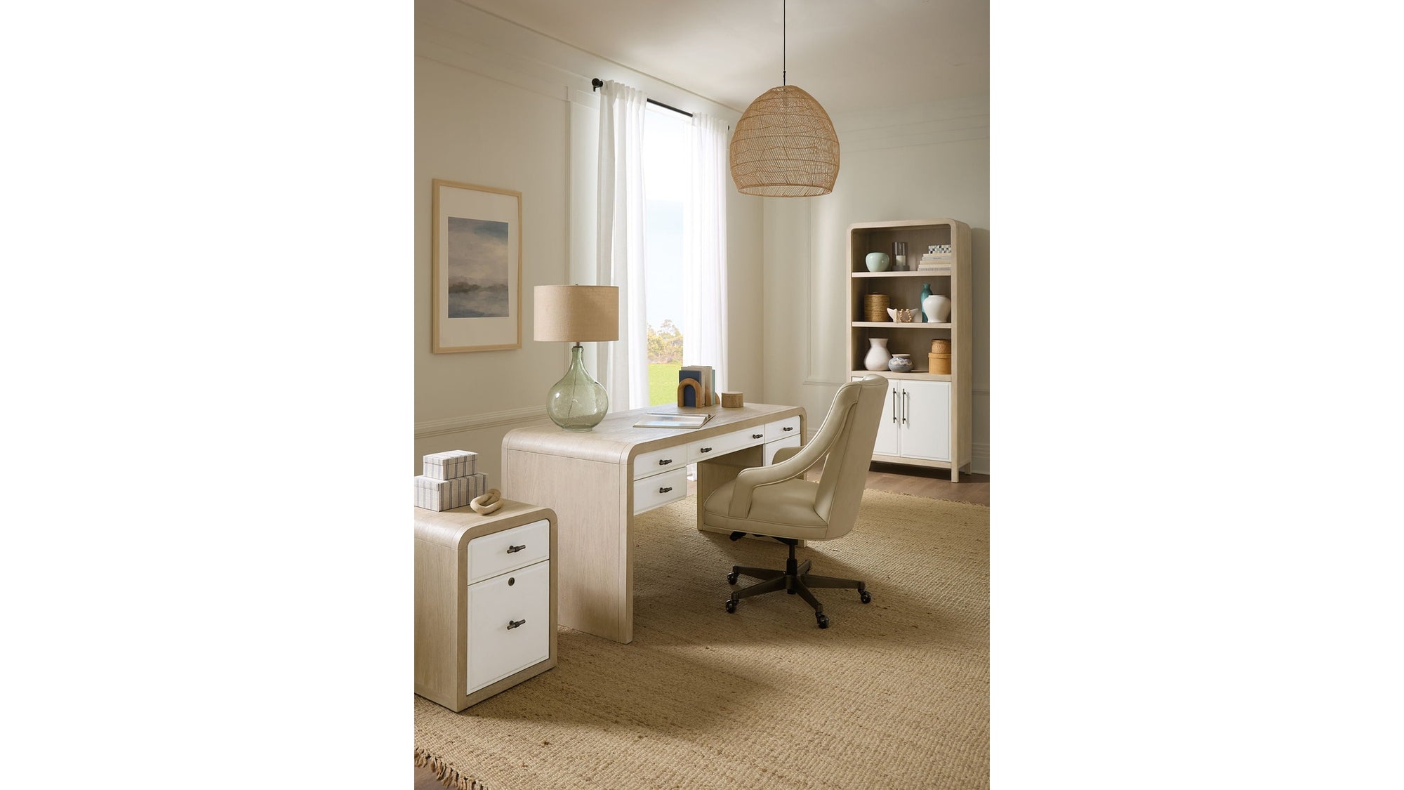 Brixton - Writing Desk - Light Brown