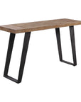 Freddy - Weathered Console Table - Light Brown & Black