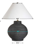 Tramore - Table Lamp - Rustic Charcoal
