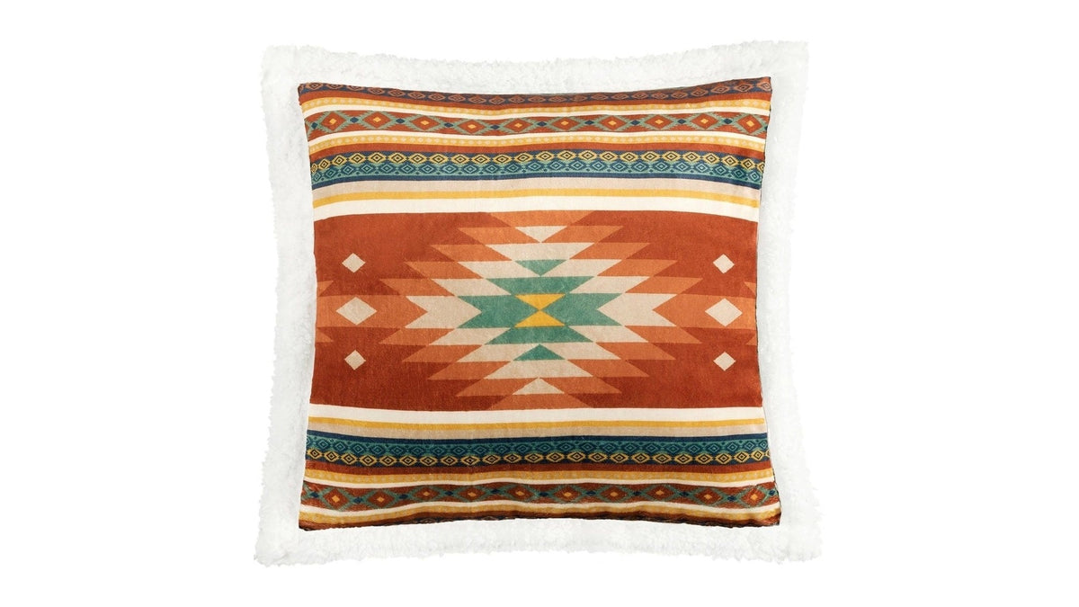 Campfire - Del Sol Campfire Sherpa Pillow 6 Per Carton - Multi Color