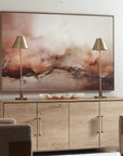 Rise - Framed Modern Canvas - Black / Brown / Orange / White