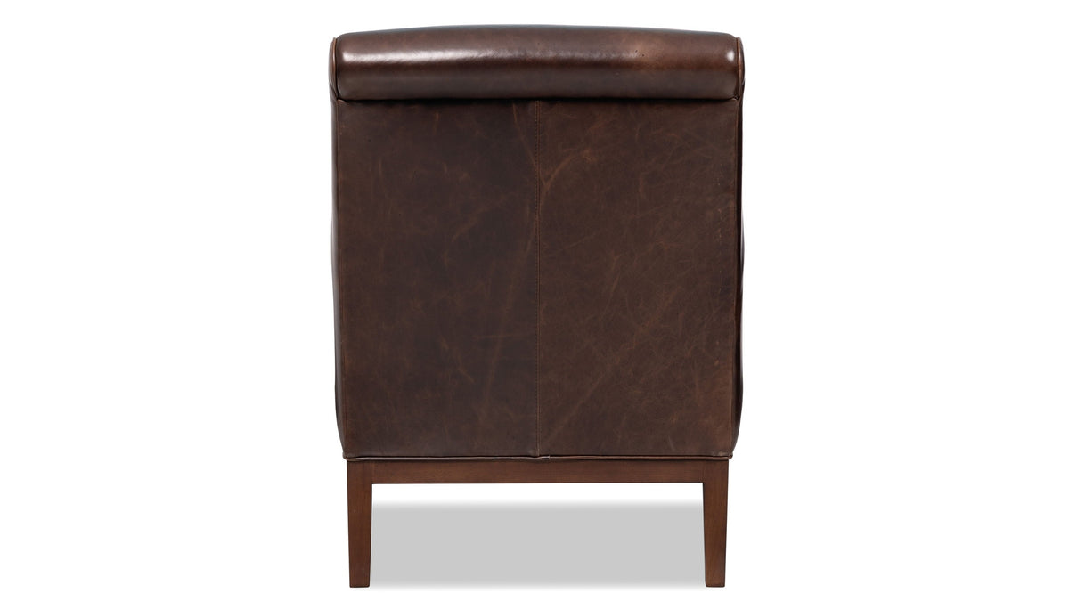 CC - Belvedere Tufted Lounge Chair - Dark Brown