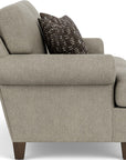 Moxy - Fabric Loveseat, T-Shaped Seat Cushion, Curved Sock Arms