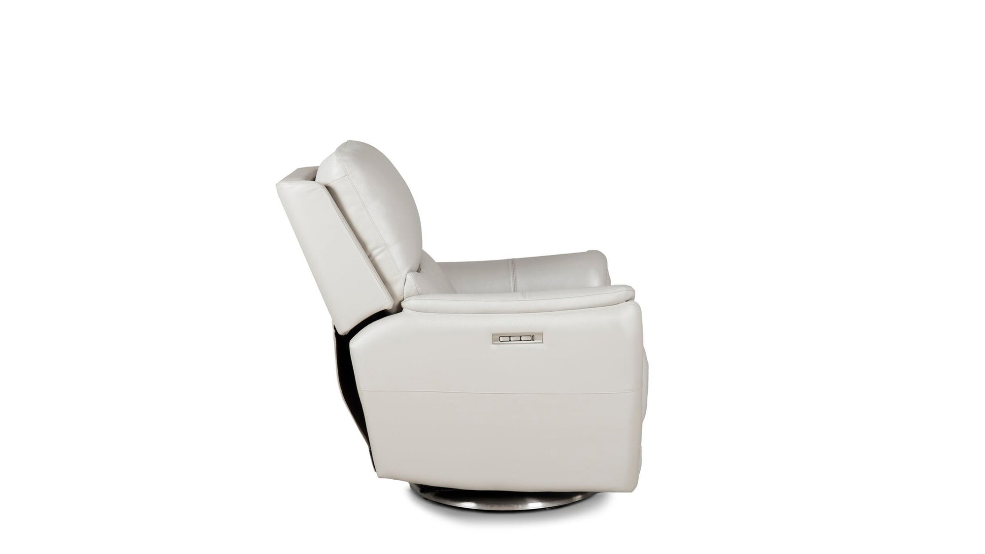 Salem - Swivel Recliner With Power Recline, Power Headrest, Power Lumbar, Layflat, 3" Footrest Extension